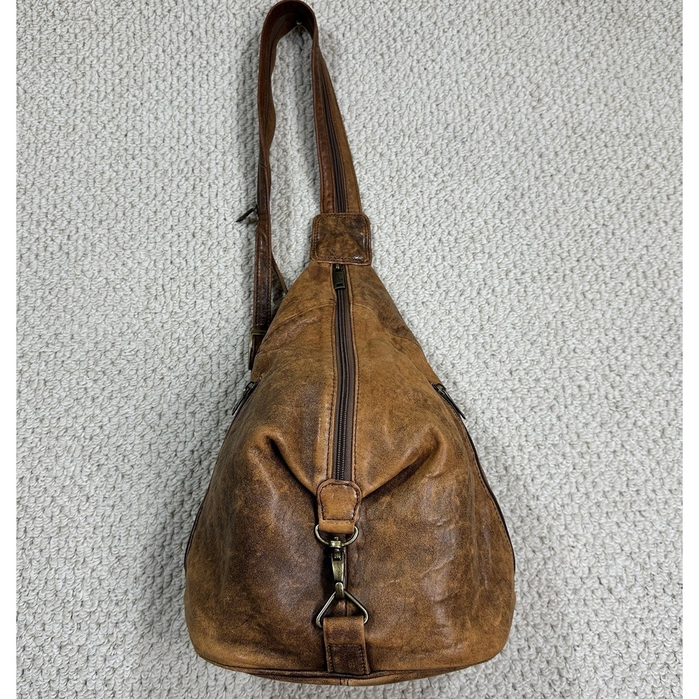 Scully Aero Squadron Vintage Leather Convertible Sling/Backpack Shoulder Bag